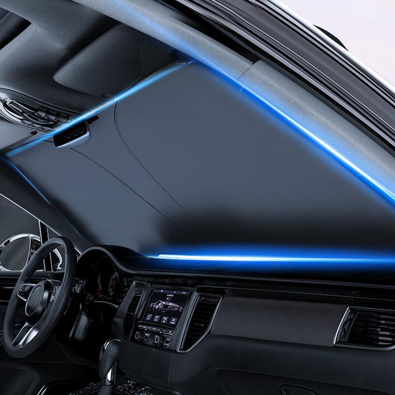 240T Thickened Automotive Glass Sunshade,Thermal Front Window Shade for Interior Accessories Fit for Cars,Trucks,SUVs