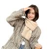Knitted Scarf Women's Winter Korean Version New Sticker Solid Color Student Warm Wool Scarf Male Couple