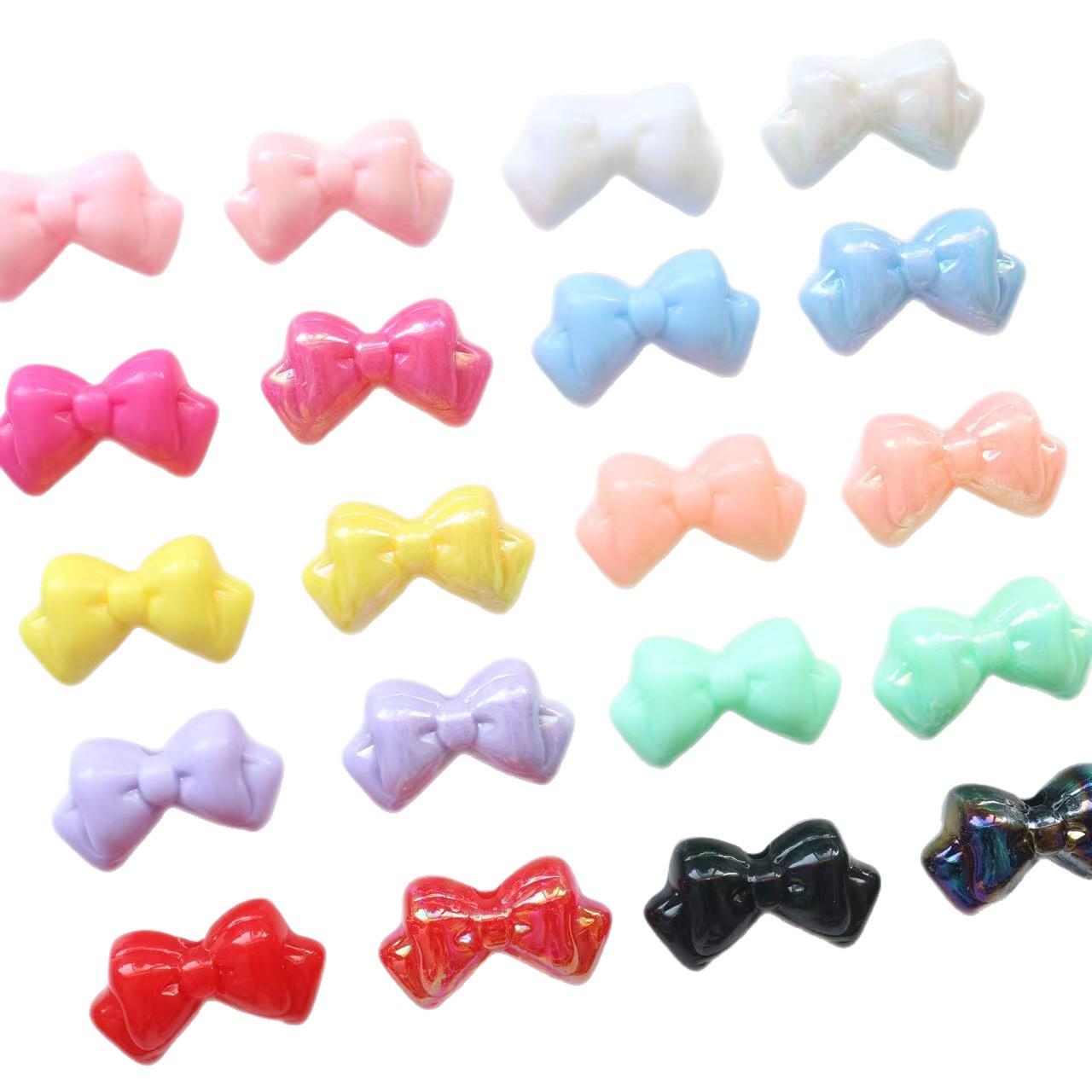 

My Melody Bow Beads: Colored/Unplated Plastic, Straight Hole DIY Pen Cap Accessories Unplated