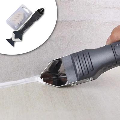 Removedor de silicona 5 en 1, sellador suave, raspador de calafateo, Kit de lechada, herramientas de eliminación de molde de suelo, conjunto de herramientas de mano, accesorios