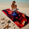 Proof Beach Towel with a Pokémon Gengar Pattern - Soft,absorbent,quick-drying,machine Washable - Perfect for Swimming,camping,bathing