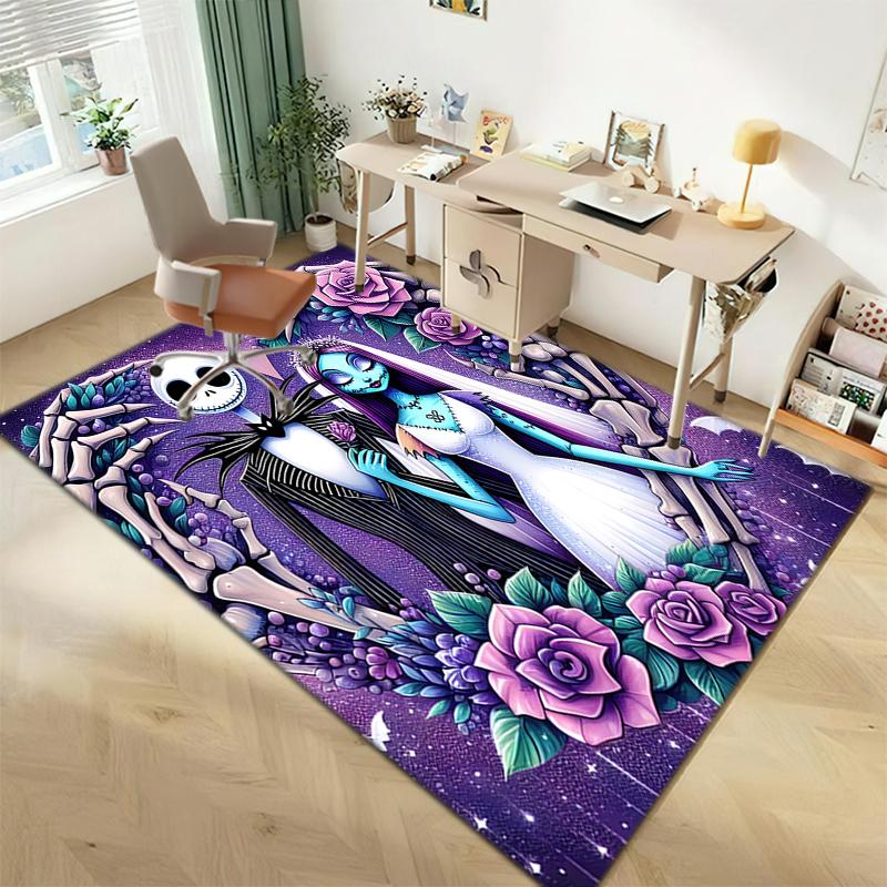 1PC The Nightmare Before Christmas Rug - Home Decoration Carpet For Living Room Bedroom Flooring Computer Chair Area Rug
