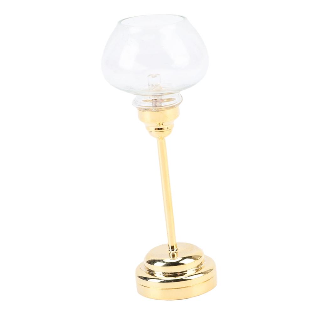 1:12 Dollhouse Miniature Ceiling Light Realistic Dollhouse LED Ceiling Lighting with On Off Switch Gold