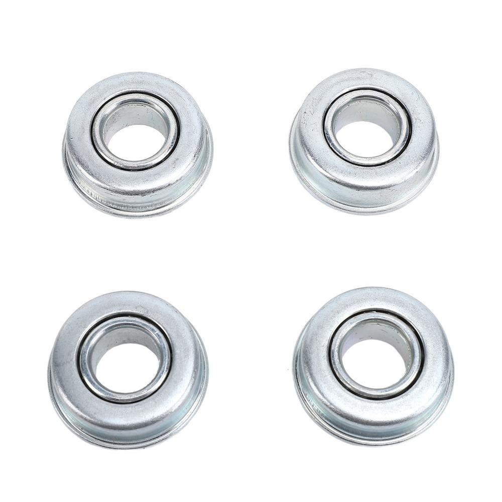 4PCS Steel Material Mower Shaft Bearings Silver Ball Bearing Replacement Lawn Mower Bearings