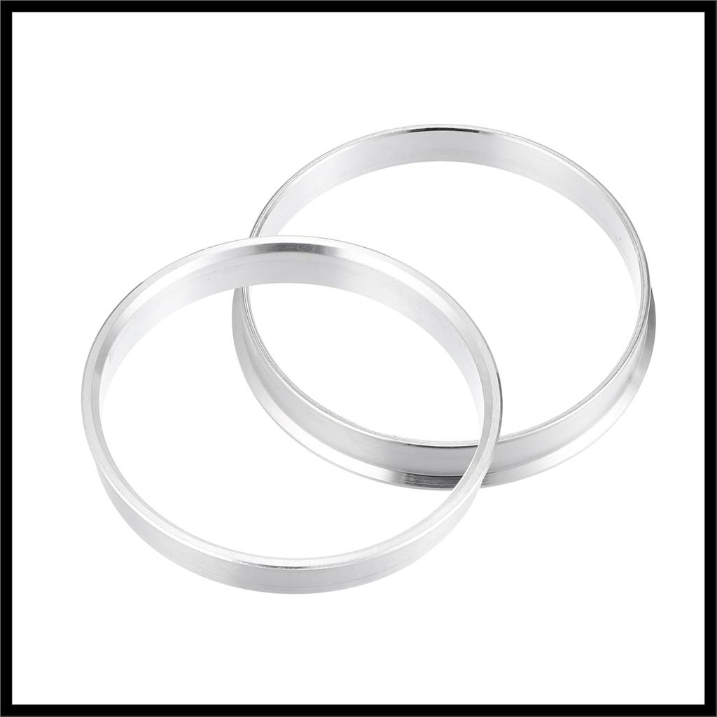 4pcs OD 66.6mm to ID 63.4mm Aluminum Alloy Car Auto Hub Centric Rings Wheel Bore Center Spacer Replacement Durable Material