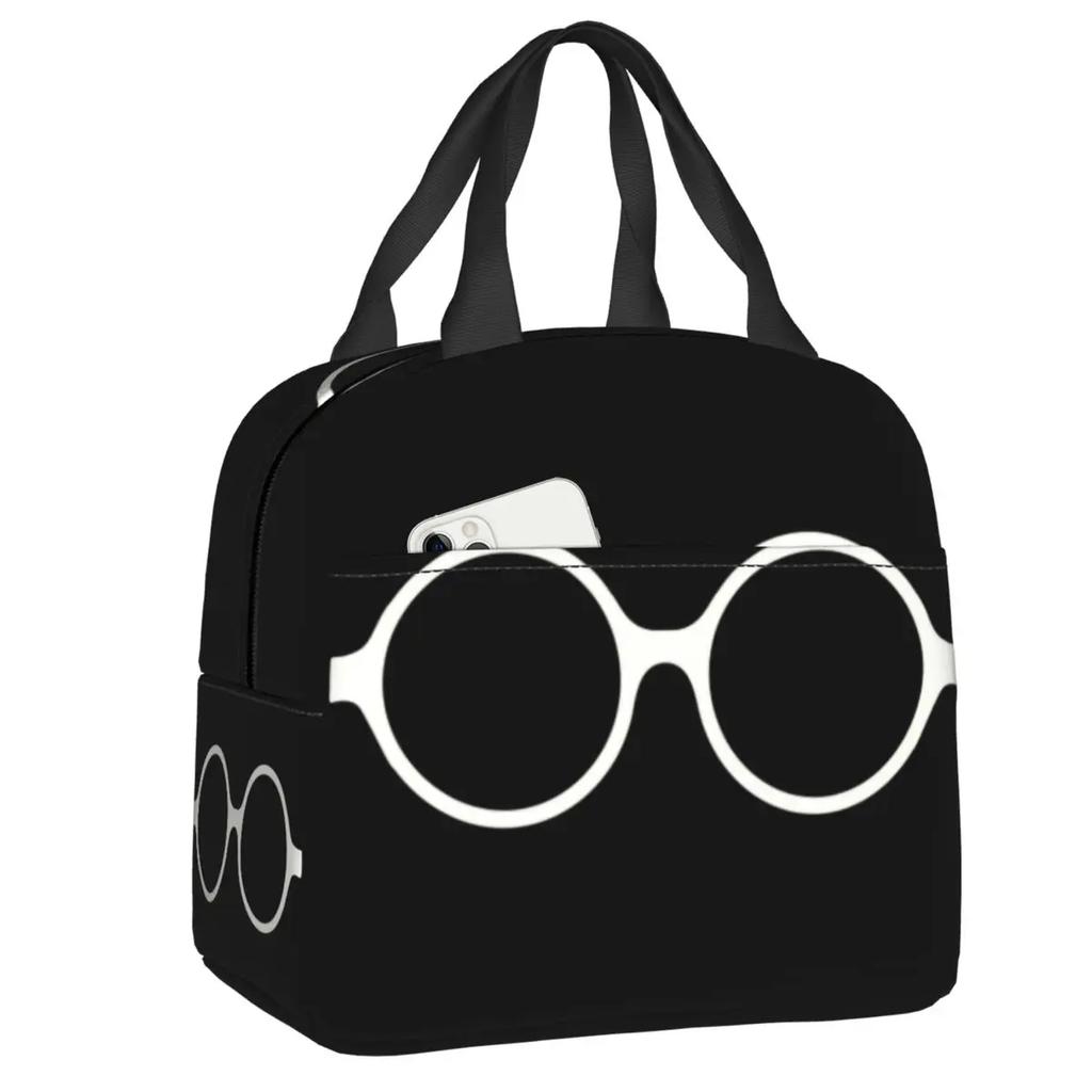 Funny Drummers Eye Chart Thermal Insulated Lunch Bag Women Resuable Lunch Container for School Office Outdoor Storage Food Box