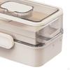 Medicine Box Clear Multifunctional Multi Layer with Lid Sundries Container Empty for Bathroom Travel