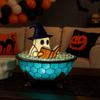 Soft Color Change Ghost Bubble Bath Lamp Resin Halloween Ghost Night Light  Indoor