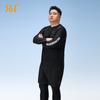 Mens Plus Size Full Coverage Rash Guard Set Long Sleeve UV Protection Surfing Snorkeling Wetsuit Suit