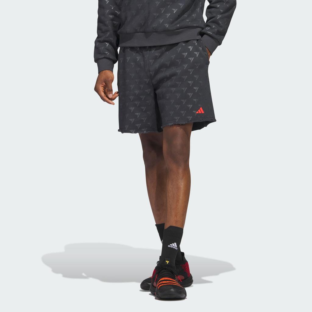Adidas ALLOVER PRINT Casual Shorts Men's Carbon Black Moderate HY2769