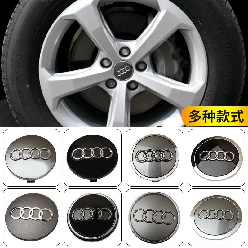 4pcs 60mm 61mm 68mm 69mm Automotive Wheel Hub Center Cover Replacement Logo Suitable for Audi A1 A2 A3 A4 A5 A6 A7 A8 Q5 Q3 Q2