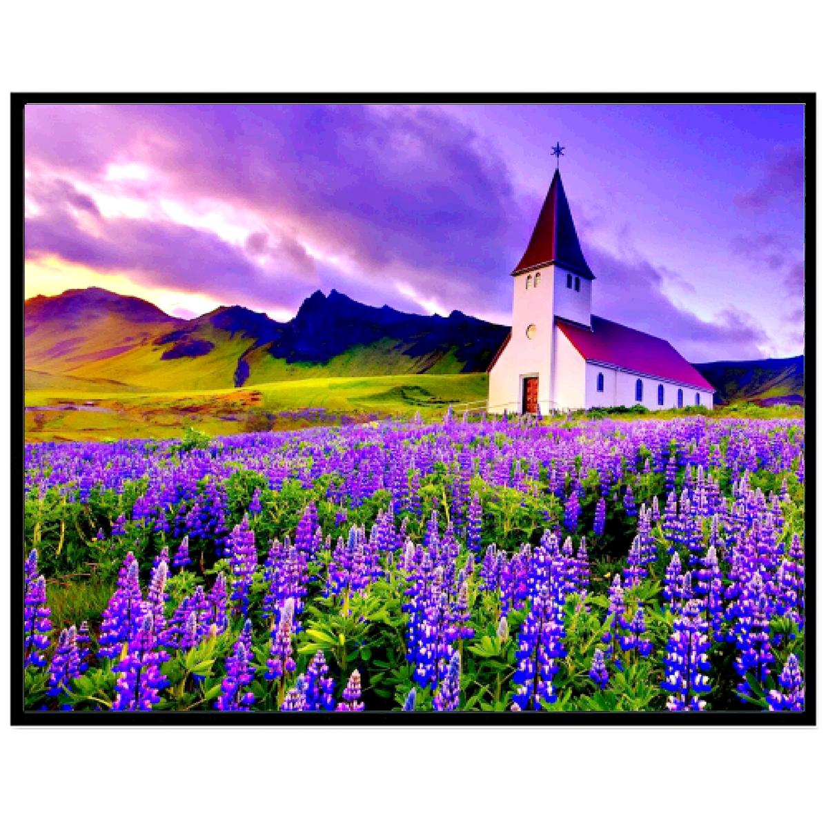 

5d Diy Алмазная картина, Алмазная вышивка Мозаика, Картина со стразами, Пейзаж, Поделки для украшения дома Full Round 20x30CM