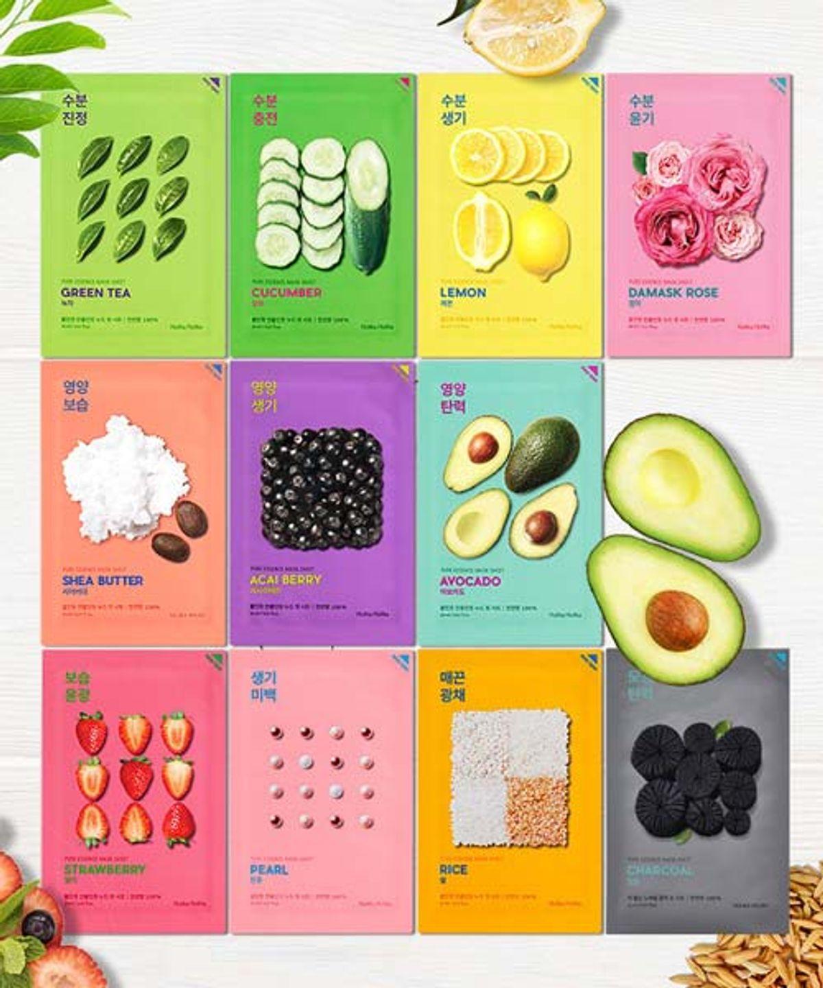 (20 Sheets) Pure Essence Mask Sheets strawberry