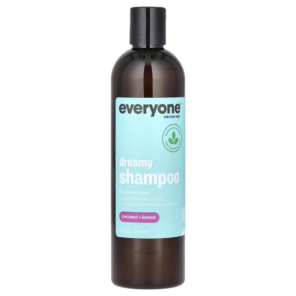 Dreamy Shampoo, All Hair Types, Coconut + Lemon, 355 Ml (12 Fl Oz)