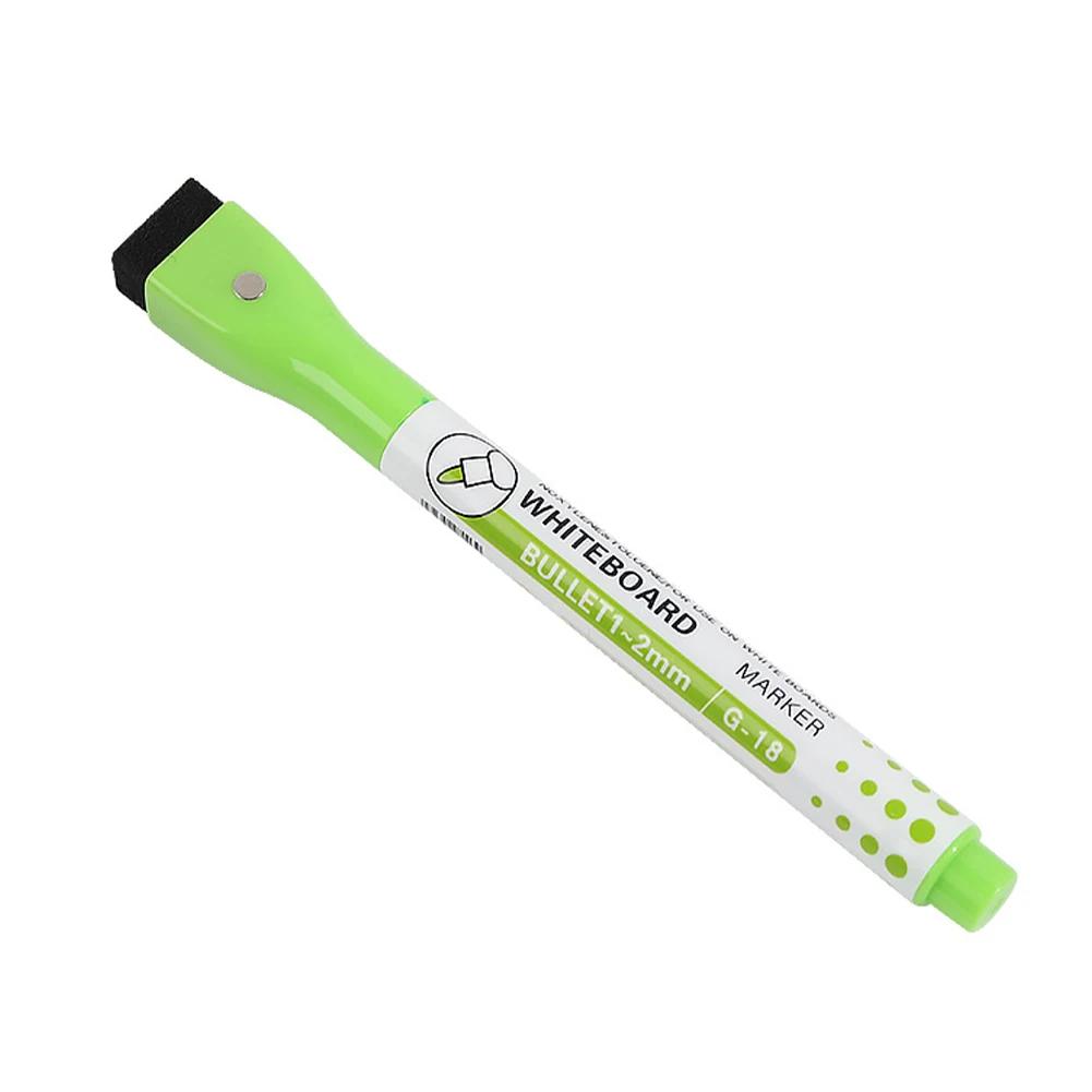 1PC/8PCS Magnetic Whiteboard Markers Erasable Liquid Chalk Markers with Eraser Water-base Ink Quick Drying Office Supplies