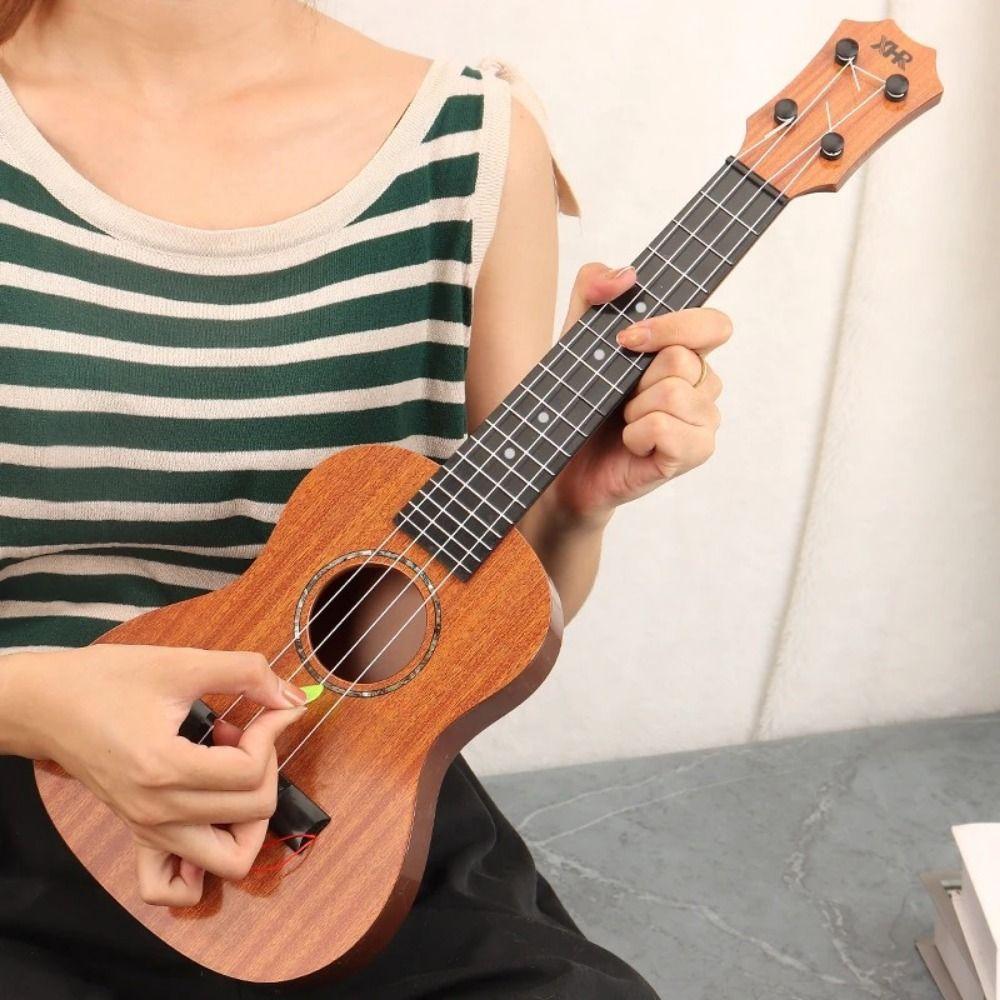 4 Strings Ukulele Musical Instrument Toy Yukrili Toys Small Guitar Toy Beginners