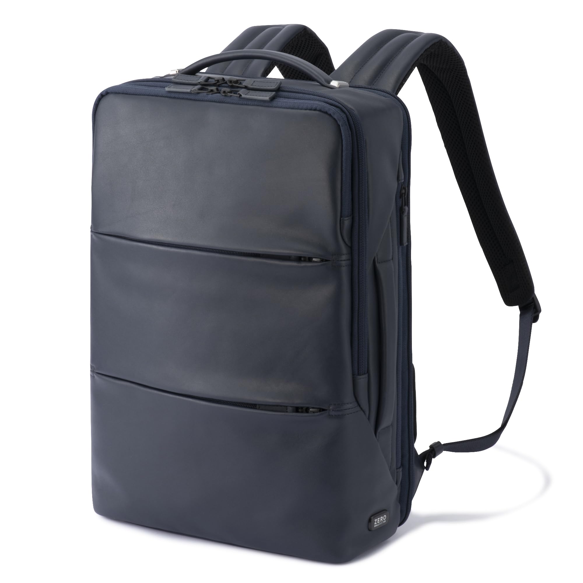 

Business Backpack B4 size inch PC storage strong water repellent rucksack genuine leather PACK Navy H43 x W29 x D12cm [Zero Halliburton] Men s 15.6 [Z Темно-синій