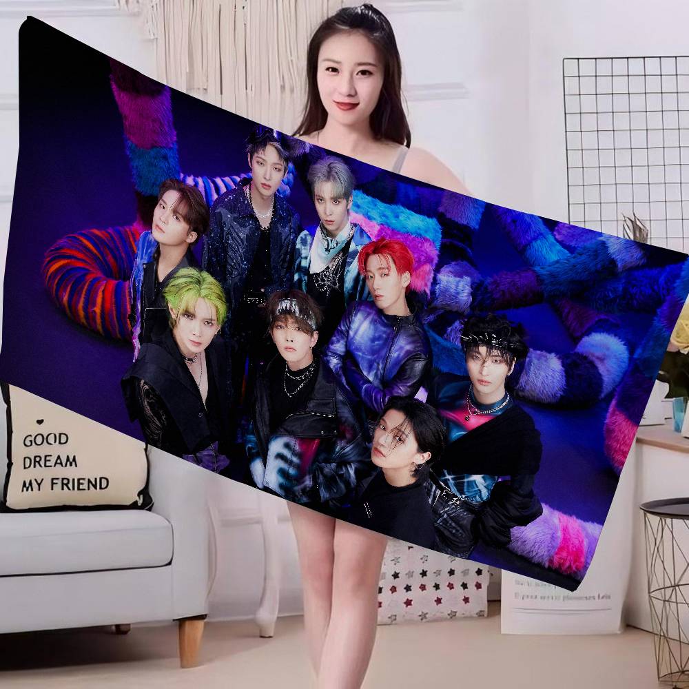 Korean Pop A-ATEEZ Big Microfiber Beach Towels Quick Dry Towel Sand Beach Towels Pool Towel For Travel Swim Pool Yoga