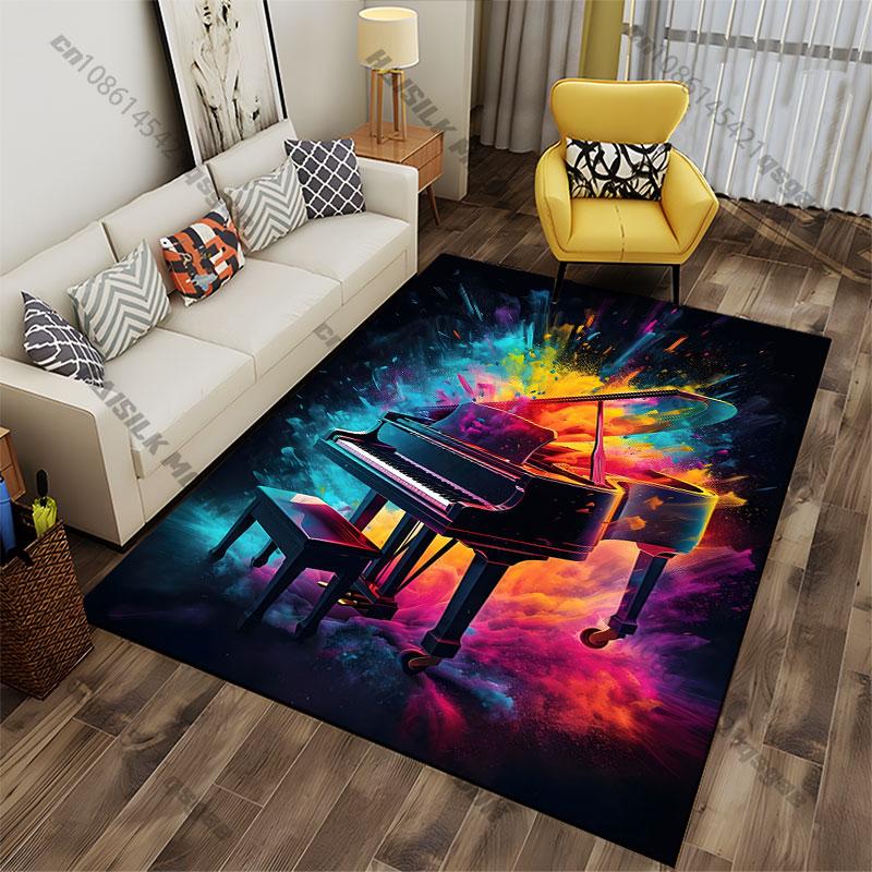 Piano colors music creativity carpet Yoga living room room decor children's crawling mat doormat area rug games mat