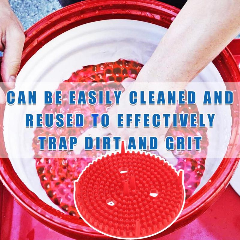 Car Wash Bucket Dirt Trap Automotive Bucket Insert Grit Trap Car Wash And Detail Kits For Effective Removal For Dirt