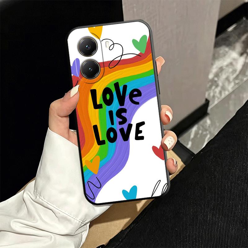 LGBT Rainbow Love Is Love Soft Phone Case for Xiaomi Poco X5 X6 X7 X8 Pro Max X3 F7 F8 Ultra M8 M7 M6 M5 Redmi 15 15C 14C 13C 12