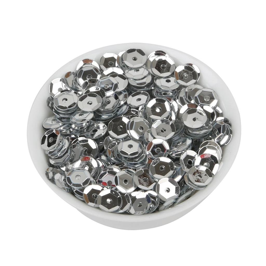 1200pcs(20g) 6mm Sequin PVC Flat Round Loose Sequins Paillettes Sewing Wedding Craft Women Garments Accessories