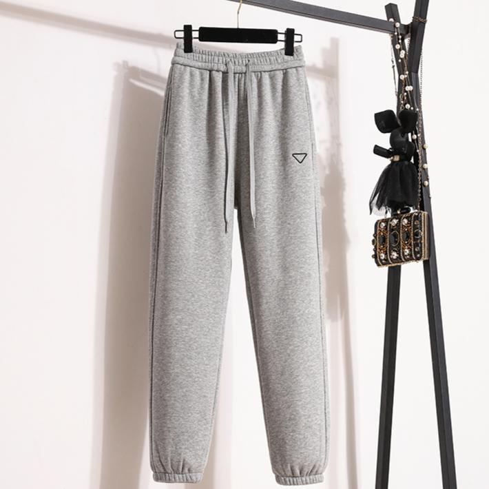 Dimanaf 2024 podzimní dlouhé kalhoty tepláky Basic Bavlna Dámské Jednobarevný harémový pásek elastický pas ležérní volné kalhoty nové