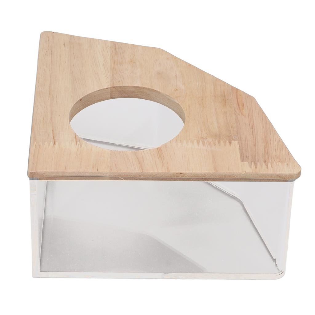 Hamster Badebox rechtwinkliger Ventilator Acryl Sicher Hamstersand Badezimmer für Kleintier Hamster