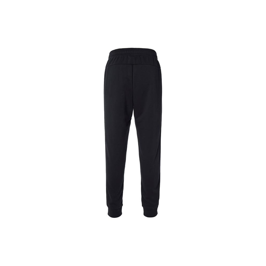 adidas Classic Logo Drawstring Fleece Sweatpants Men Bottoms Black FI1476