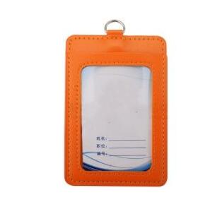 Fashion PU Leather Card Holders Set Women Men Student Retractable Badge Reel ID Card Holder Cover Case Nurse Badge Lanyards