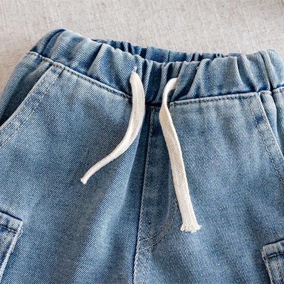 Summer New Boys Denim Shorts Cargo Casual Outwear Quarter Pants Kids Hot Shorts