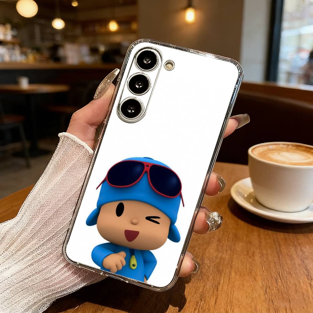 CUTE P-Pocoy-o Phone Case For Samsung S25,S24,S21,S22,S23,S30,Ultra,S20,Plus,Fe,Lite Transparent Cover