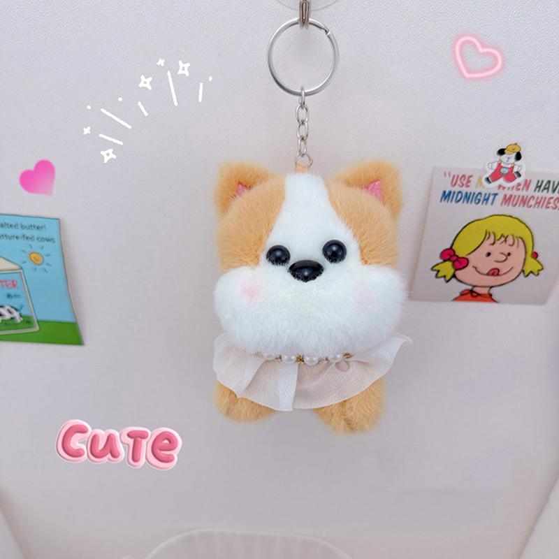 

1 шт. мультяшный милый жемчужный щенок кулон забавный симулятор собачки брелок рюкзак украшения DIY аксессуары подарки