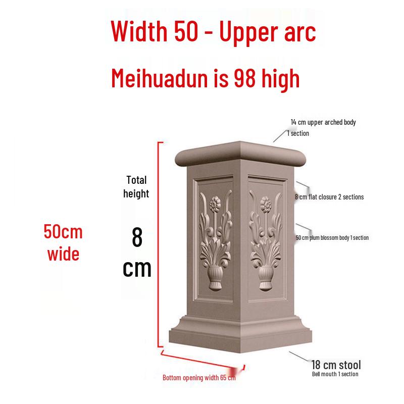 European Villa Courtyard Roman Column Base for Exterior Wall Decoration