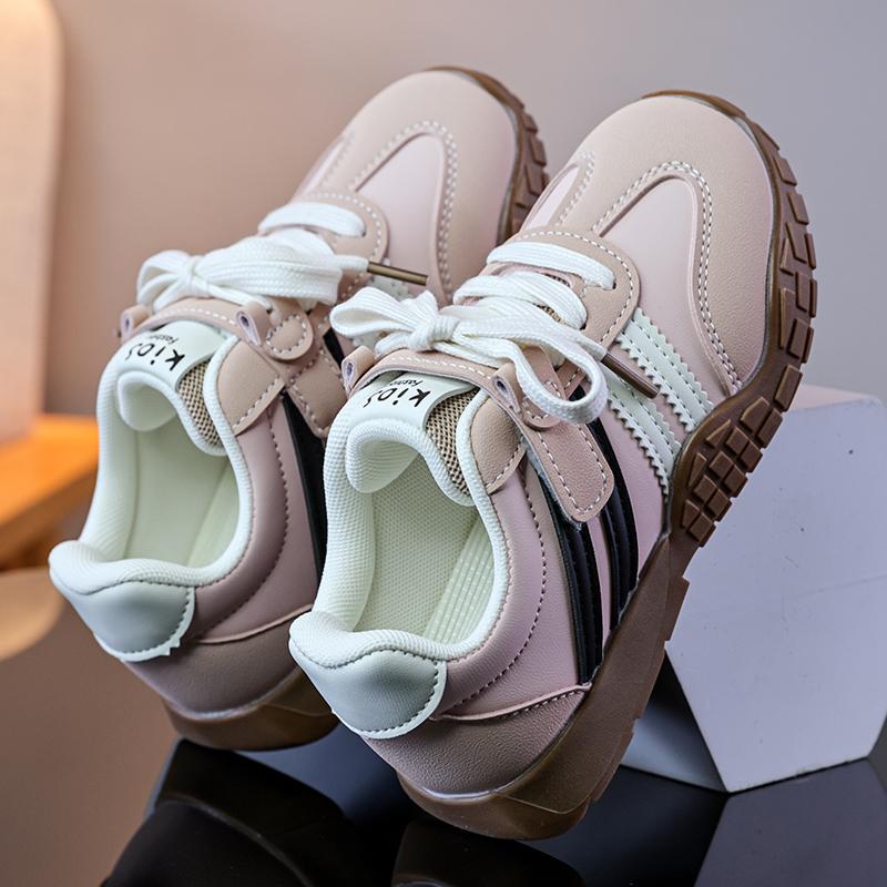 Scarpe Chunky Bambini Sneaker Autunno Carino Moda Comode Quotidiane Scarpe con Plateau per Bambini Pelle Nuove Scarpe Sportive e per il Tempo Libero