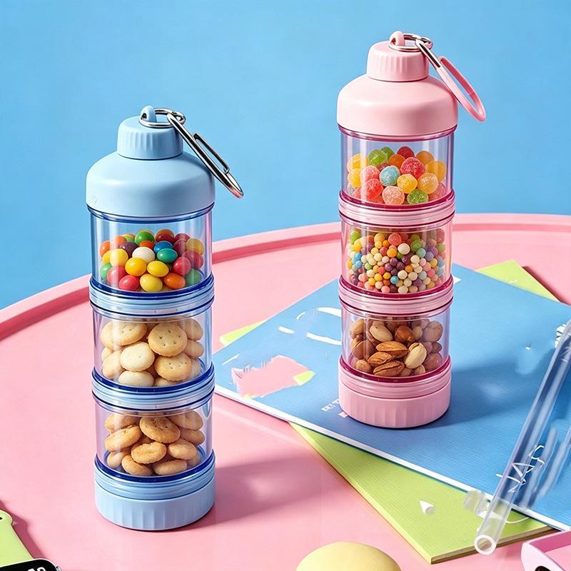 Protein Powder Dispenser Box With And Box For Food Storage Food - Grade Pc, Suitable For Gym Exercise Transparent