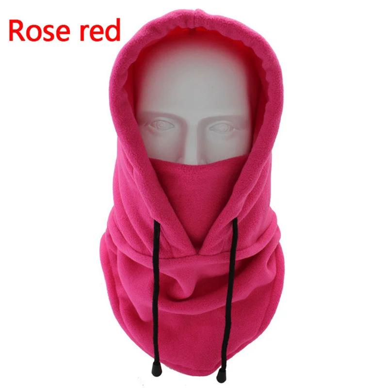 Windproof Cycling Cap Ski Balaclava Plush Winter Warm Hat Outdoor Hood Cap Cold Padded Hood Beanies Neck Warmer Hiking Scarves