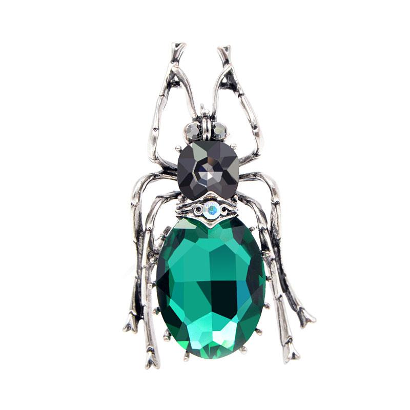 Blucome 3 Colors Available Crystal Large Beetle Brooches for Women Fashion Vintage Bug Pin Insect Jewelry Good Gift
