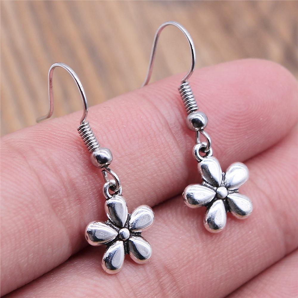 

54 Styles Vintage Fashion Women Jewelry Flower Dangle Earring Drop Jewelry Accessories For Women Sunflower Rose Daisy Earrings