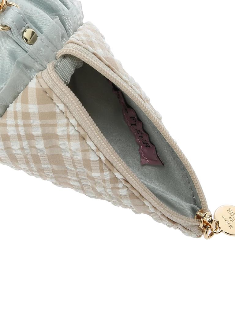 De Pouch Ice Charm Pouch for Women 8A42FJJ0600 Cream [Maison Fleur]