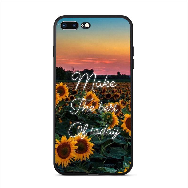 Подсолнух Арт Дизайн Узор Чехол Задняя Крышка для iPhone 11 11Pro max 5 5S SE SE2020 6 7 8 6s Plus X XR XS Max Мягкие Чехлы для Телефона iPhone SE2020