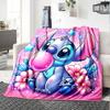 1pc S-Stitch13 Blanket, Gift, for Men and Women, Soft Blanket, Good for Sofa Bed Couch Travel, Lightweight Flannel Blanket