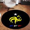Federation Francaise De Football (1) Round Office Rug Decorative Floor Rug for Office Bedroom Living Room and Home Space