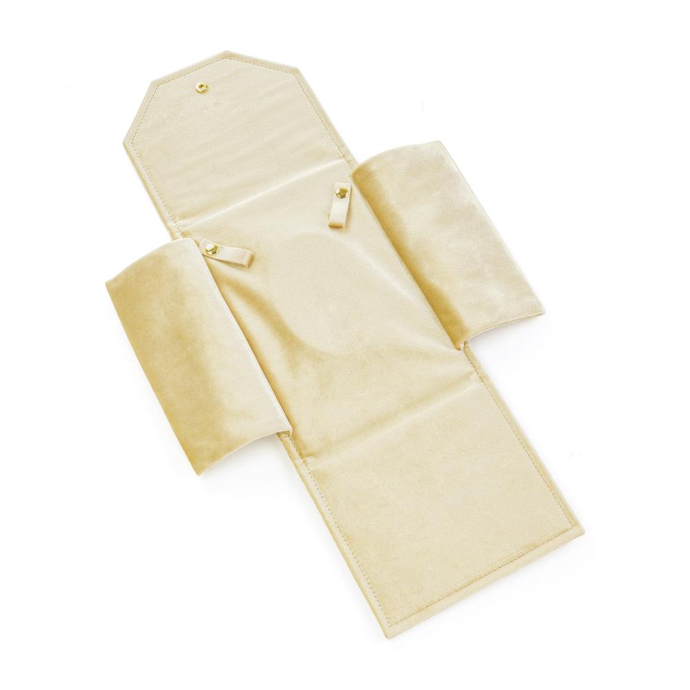 Hot Sale Luxury Velvet Envelope Jewelry Pouch Snap Button Necklace Storage Bag Pendant Gift Packaging Bag Custom Logo
