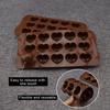 15 Heart-shaped Chocolate Molds Candy Silicone Molds Baking Cake Making Ice Cube Molds Bowl Cake Molds Kitchen Daily Accessories