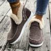 Women's Winter Furry Slip-Resistant Platform Sneakers/Boots - Thick Platform Height Increase