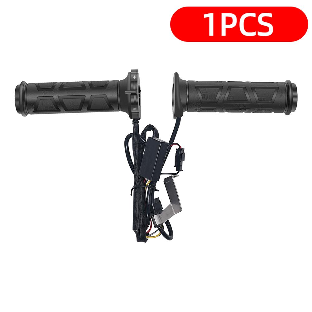 

1/2PCS 22mm Universal Motorcycle Hand Heated Grips Molded Grips ATV Warmers Adjust Temperature Hot Handlebar for Winter