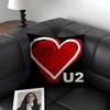 Rock U-U2 Band Music Cushion Cover Natural Linen Organic Fabric Double-Sided Printing Sofa Home Decor Gift Pillow Case