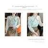 Doll Collar Chiffon Blouse for Women, New Spring and Autumn 2026 Fashionable and Stylish Lace Base Shirt