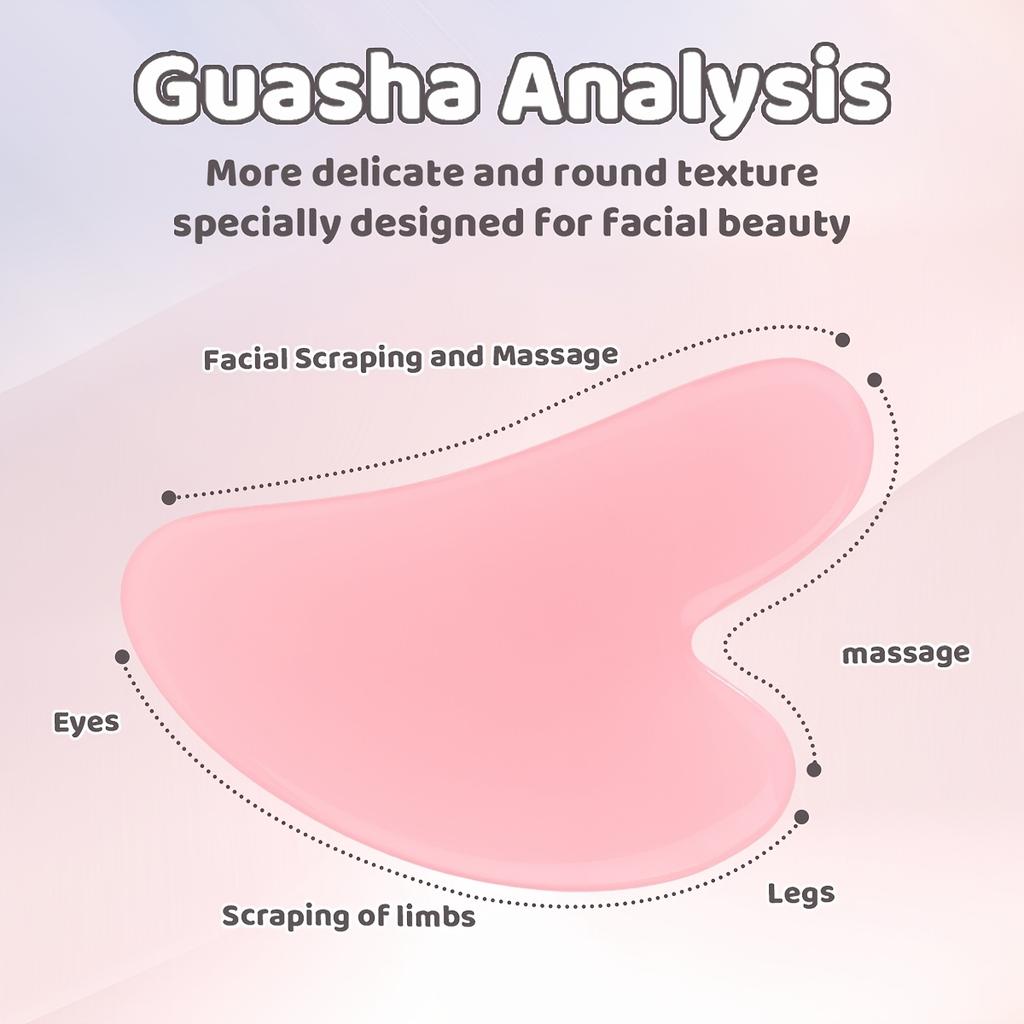 Natural Jade Facial Roller Scraping Board Set Face Neck Body Skin Care Beauty Tools Portable Rose Quartz Facial Massager Tools